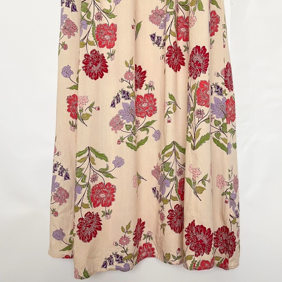Patrons of Peace Floral Maxi Midi Dress Pockets Cottagecore Boho Size Medium - Picture 4 of 13